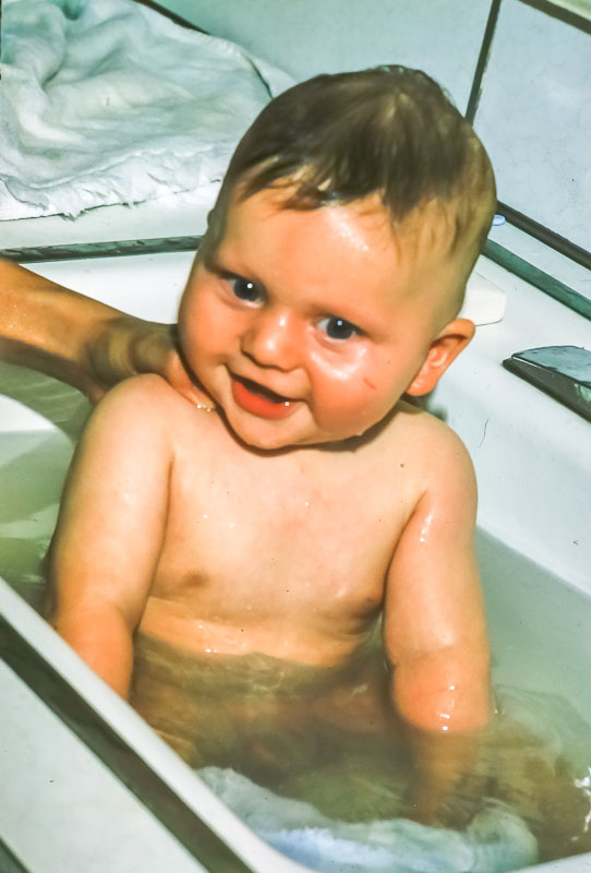 Andrew’s bath - June 1975