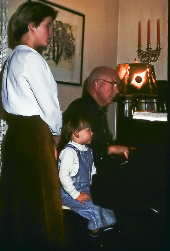Page, Bill, and Andrew - Christmas 1976 - Paxon Hollow