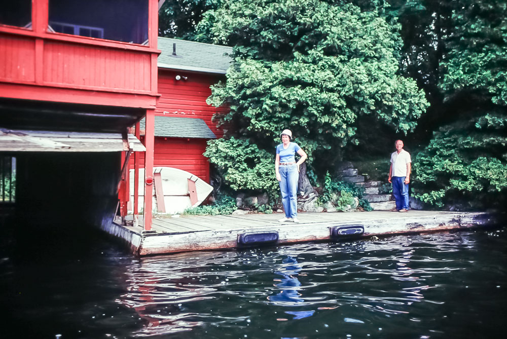 Saying goodbye on the dock - August 1981