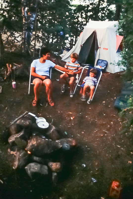 Rideau Canal camping - August 1981