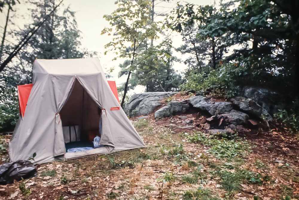 1981 Rideau canal camping