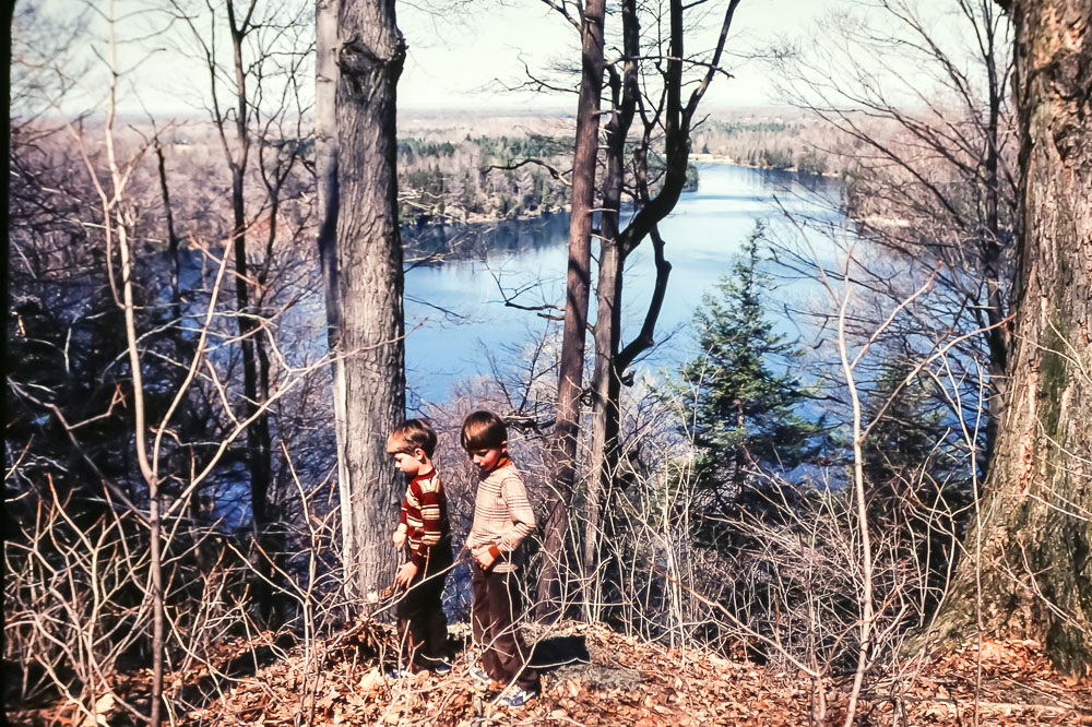 Steven and Andrew - Green Lake - April 1982