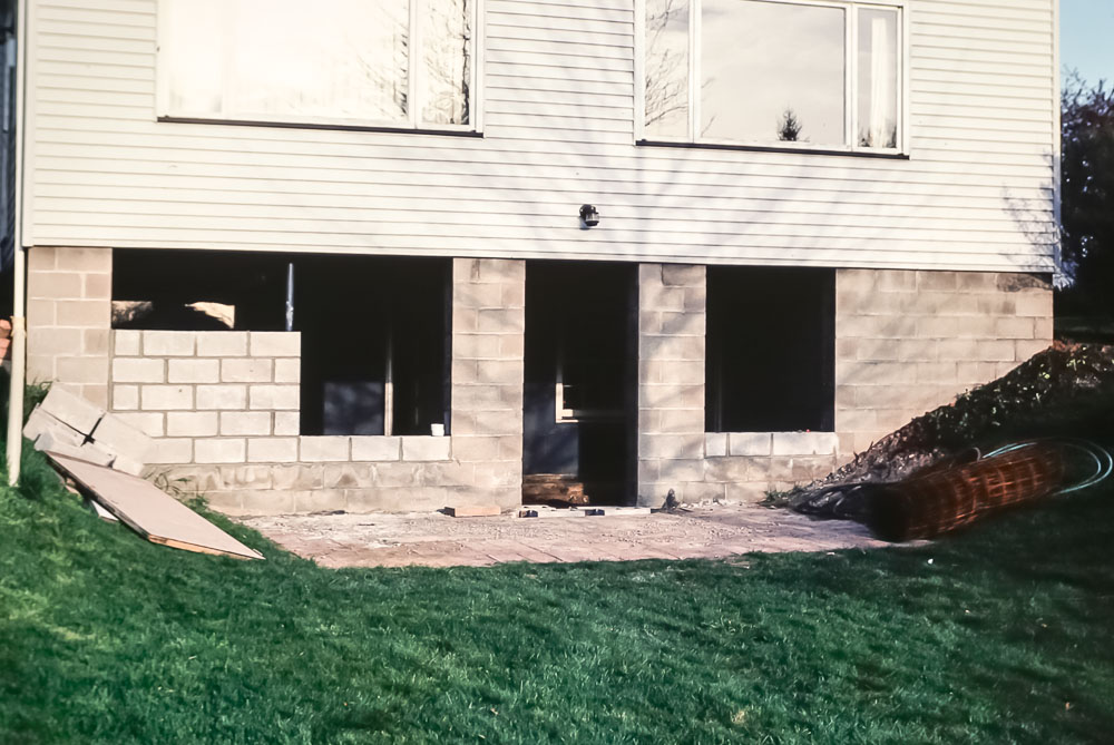 1983 Closing in basement under family room