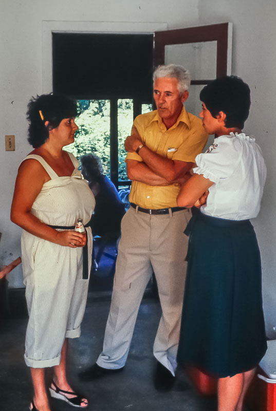Susie, Uncle Fred, and Janet - August 1983