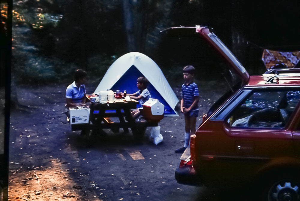 1985 Eighth Lake campsite