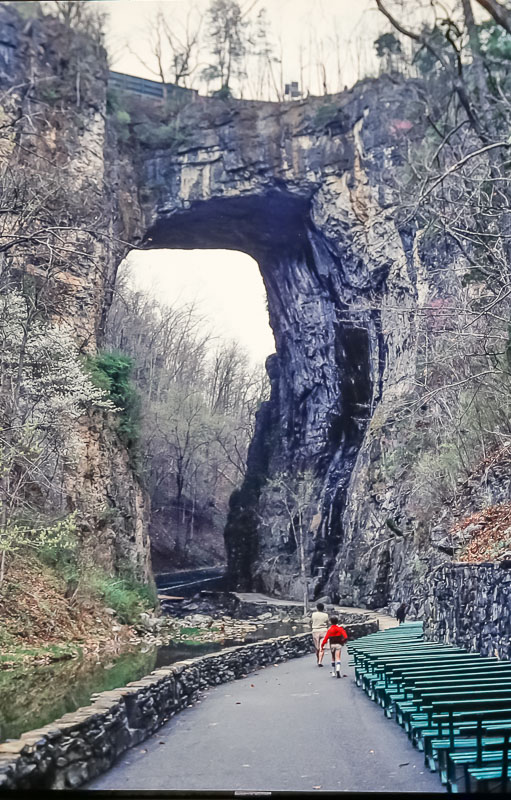 Natural bridge Virginia - March 1986