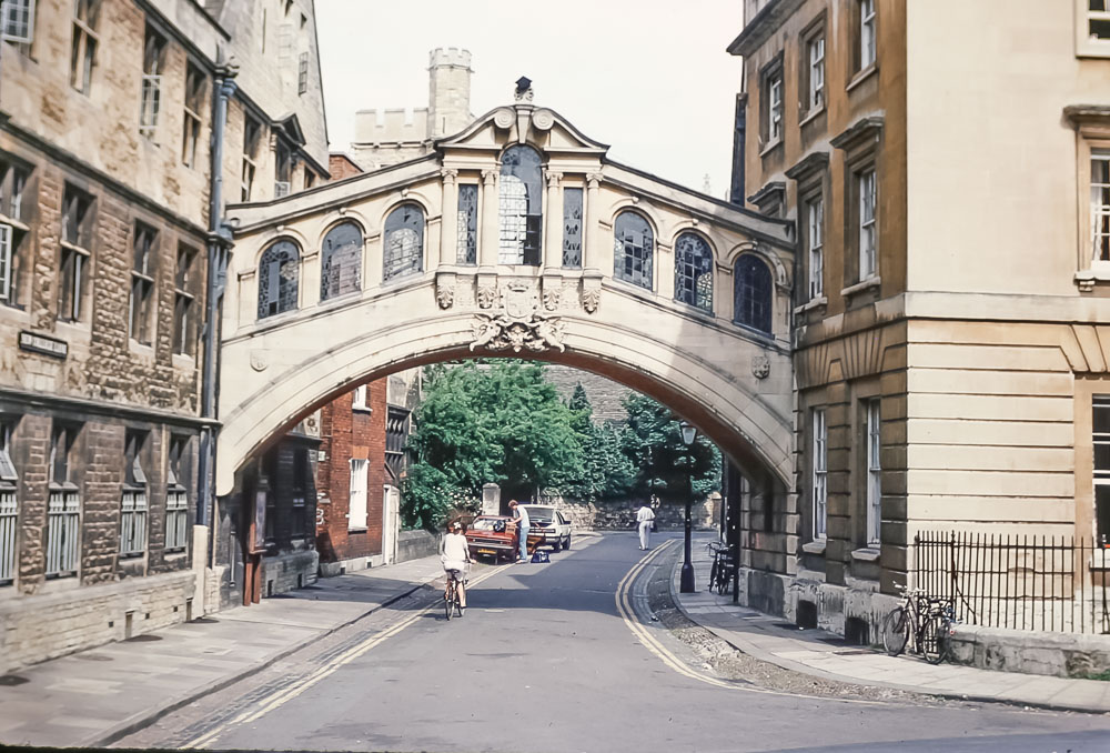 Bridge of sighs, Oxford, June 1986