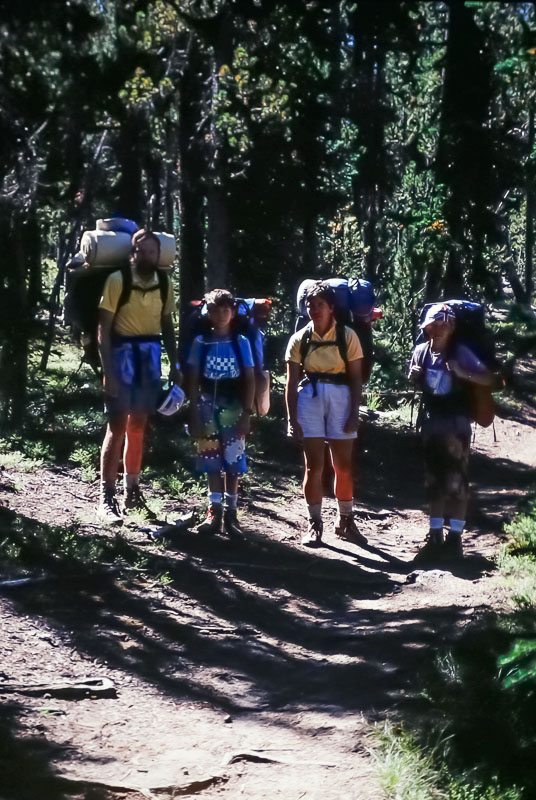 Hiking to Shoshone , 1987