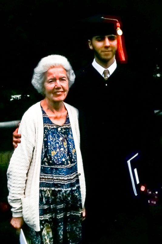 1999 Steven’s Purdue graduation with Dot Fox