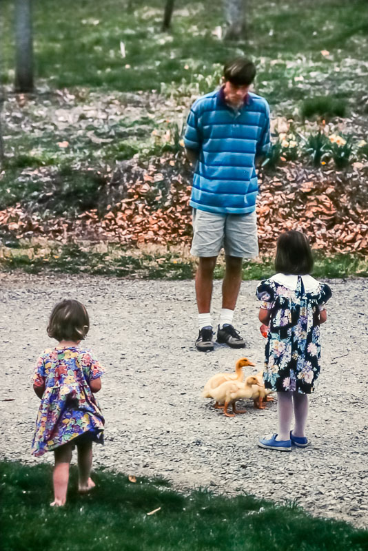 1995  Emily, Andrew, Amanda, and ducks