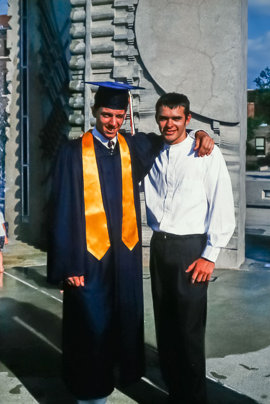1995 HHS graduation, John Goodrich and Steven
