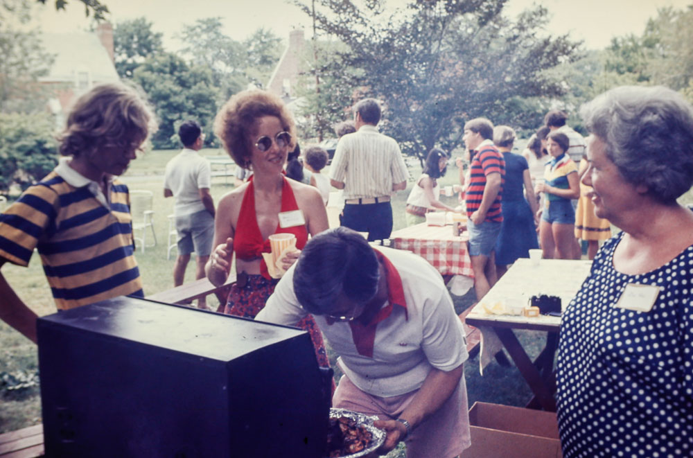 August 1977 Rutgers Avenue neighborhood pig roast