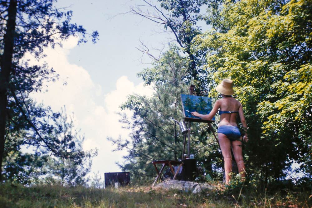 1974 Ma ry painting at theIsland