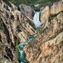 Yellowstone Falls and River