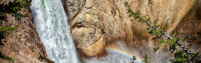 Yellowstone Falls and River