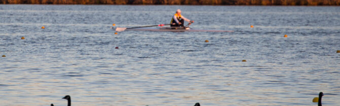 Amanda at Rowing Practice