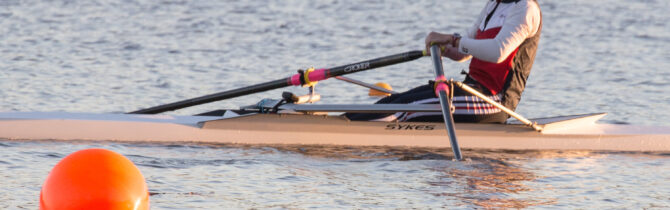 Amanda at Rowing Practice