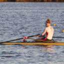 Amanda at Rowing Practice