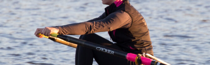 Amanda at Rowing Practice
