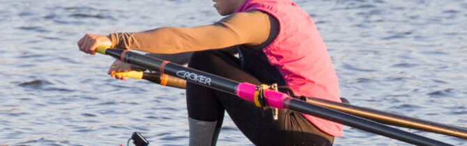 Amanda at Rowing Practice