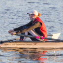 Amanda at Rowing Practice