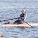 Amanda at Rowing Practice