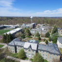 Aerial photos of Swarthmore College campus