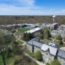 Aerial photos of Swarthmore College campus