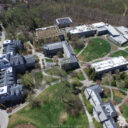 Aerial photos of Swarthmore College campus