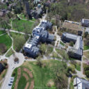 Aerial photos of Swarthmore College campus