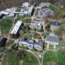 Aerial photos of Swarthmore College campus