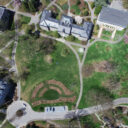 Aerial photos of Swarthmore College campus